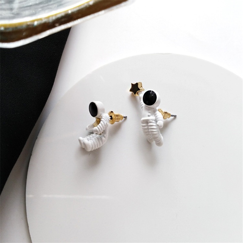 Space Astronauts Stud Earrings for Girls - Image 3