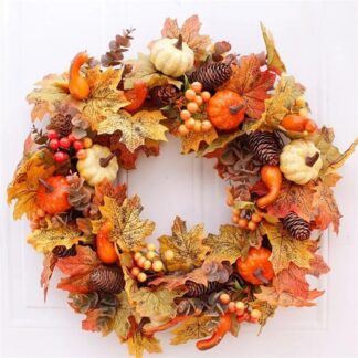 Autumn Door Wreath Christmas Halloween Decoration