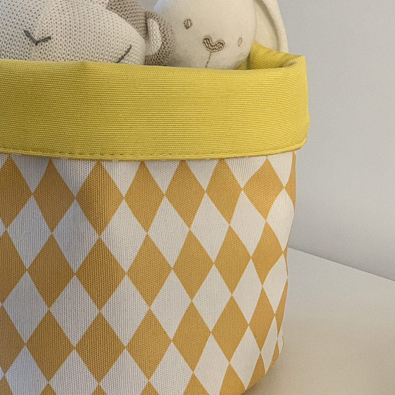 Baby Basket Foldable Toy Storage, Yellow - Image 2