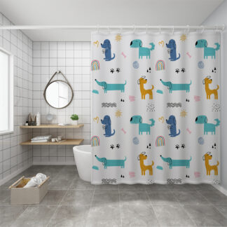 Bath Curtain Waterproof Fabric Shower Curtains
