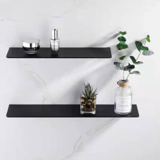 Bathroom Storage Rack Modern Matt Black 1Pcs 50cm