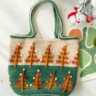 Bohemian Flower Crochet Women Tote Bag