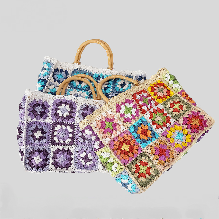Bohemian Woven BambooSquare Handbags - Image 2