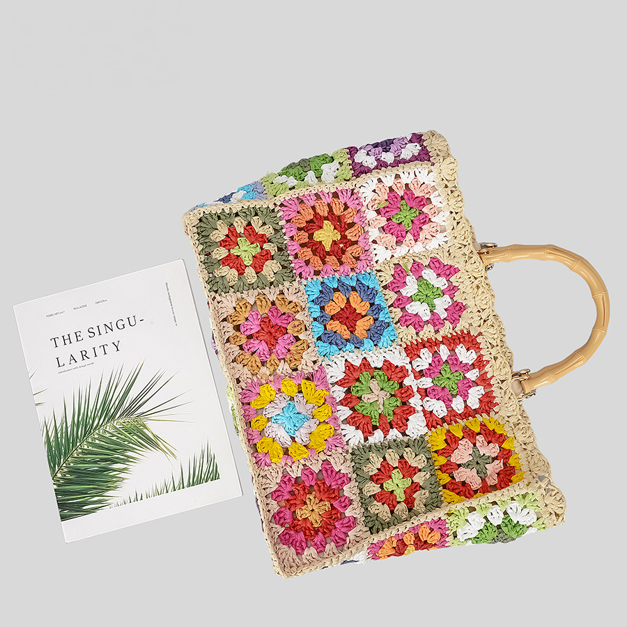 Bohemian Woven BambooSquare Handbags - Image 3