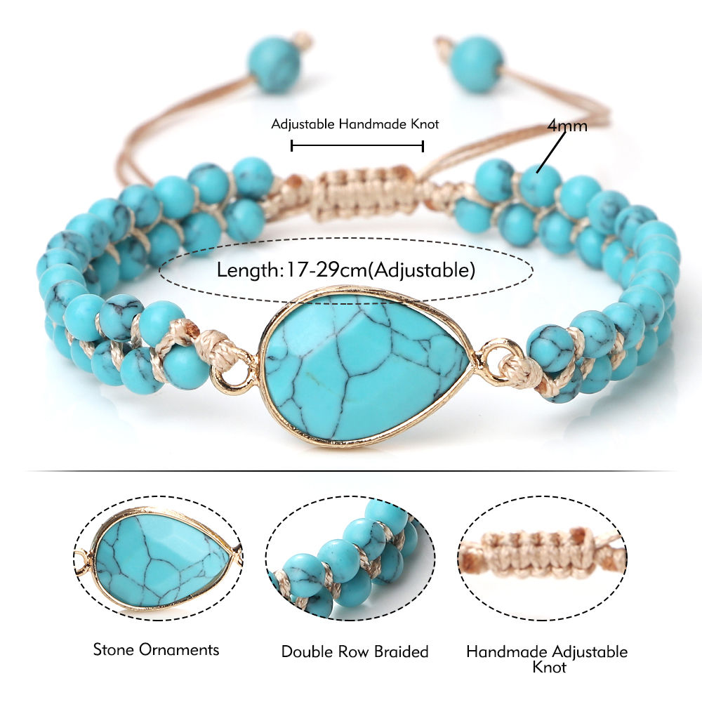 Bohemian Bracelet Charm Semi-precious Stones - Image 4