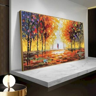 Abstract Street Landscape Painting By Number On Canvas