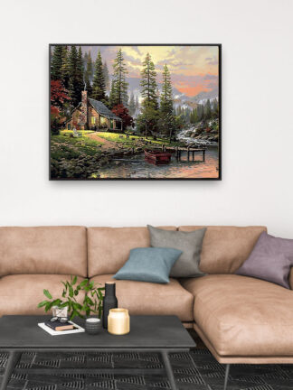 Landscape Canvas Painting By Numbers Unique Wall Art