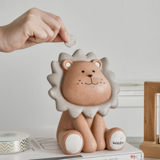Cartoon Lion Cute Piggy Bank for Kids