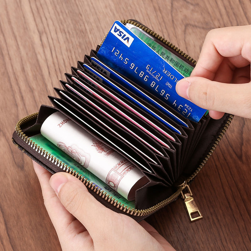 Casual Wallet Multi-Slot Card Holder Zipper Coin Purse - Image 3