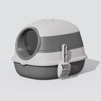 Cat Litter Box Anti-splash Large Capacity Gray