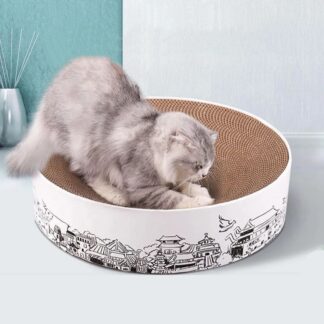 Corrugated Paper Cats Round Scratching Board