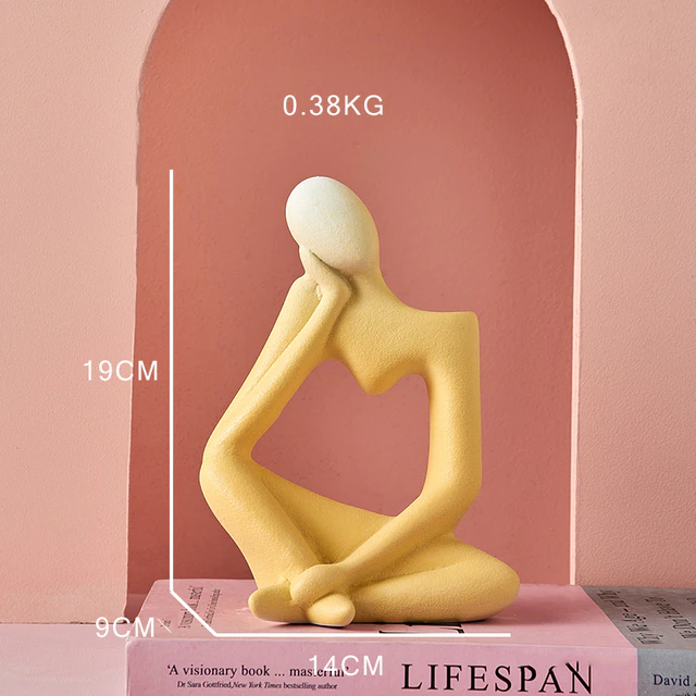 Ceramic Vase Home Decor Statues Sculpture Artistic - Image 2