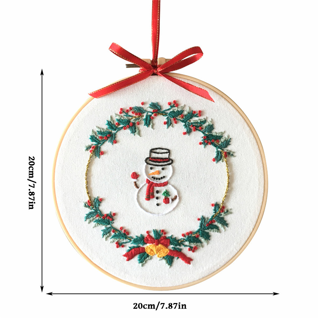 Christmas Embroidery Stitch Starter Kit DIY Handmade - Image 2