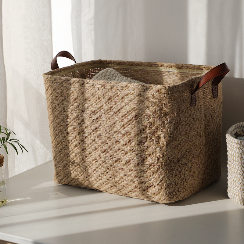 Folding Laundry Basket Round Storage Bin Bag - Image 3