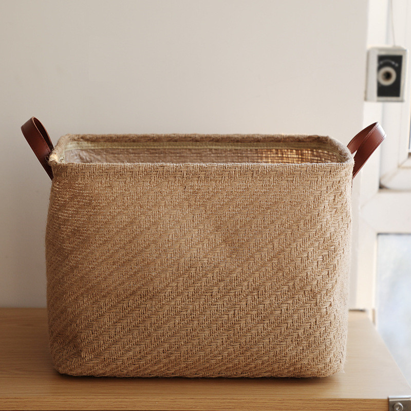 Folding Laundry Basket Round Storage Bin Bag - Image 4