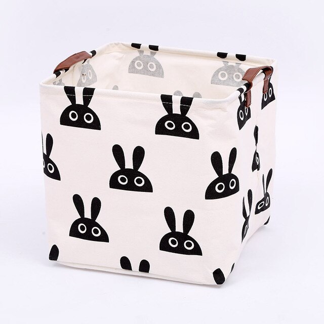 Set Of 2 Cotton And Linen Toy Storage Box - Image 2