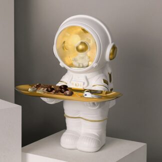 Creative Astronaut Statue Storage Tray Home Decoration