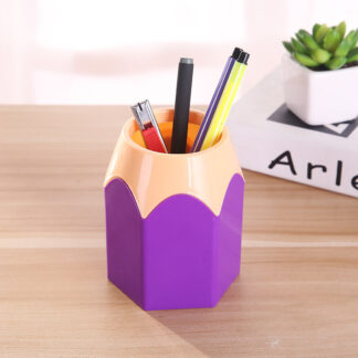 Creative Cute Pencil Head Hit Color Pen Holder