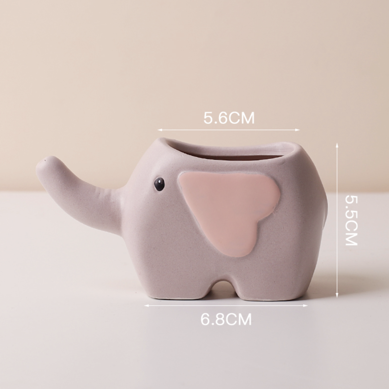 Ceramic Cute Elephant Succulent Pot For Home Decor - Image 3