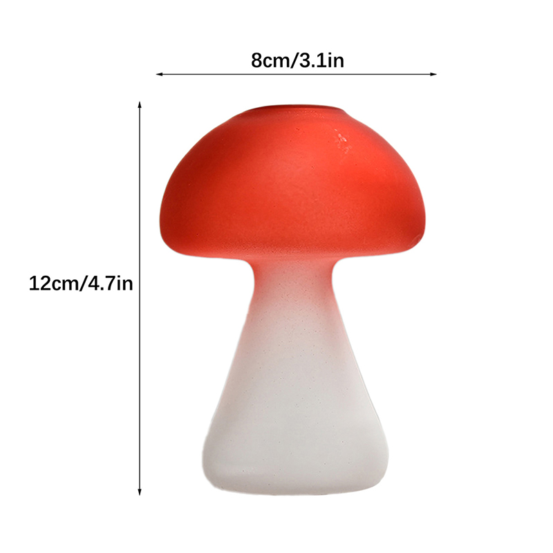 Creative Mushroom Glass Vase Crafts Hydroponics Ornament - Image 6