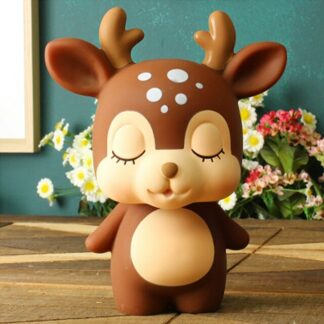 Creative Resin Coin Piggy Bank Cartoon Deer-shaped