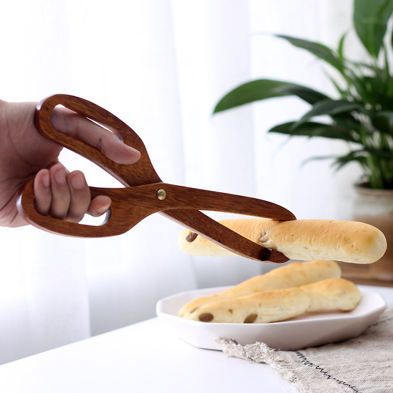Creative Wooden Kitchen Food Scissor Clip - Image 2