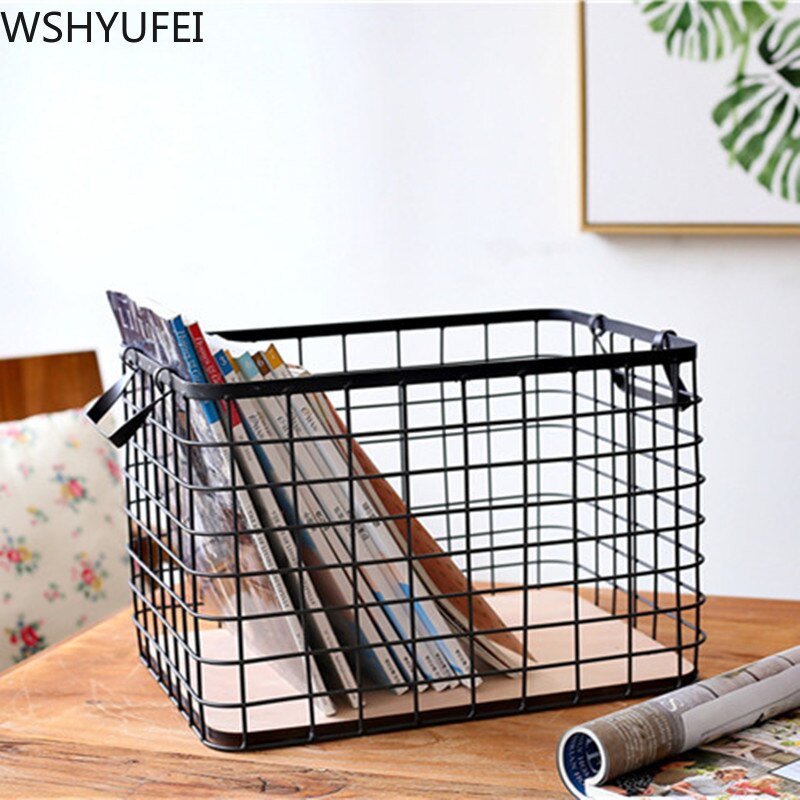 Creative desktop Wrought Iron Storage Basket - Image 5