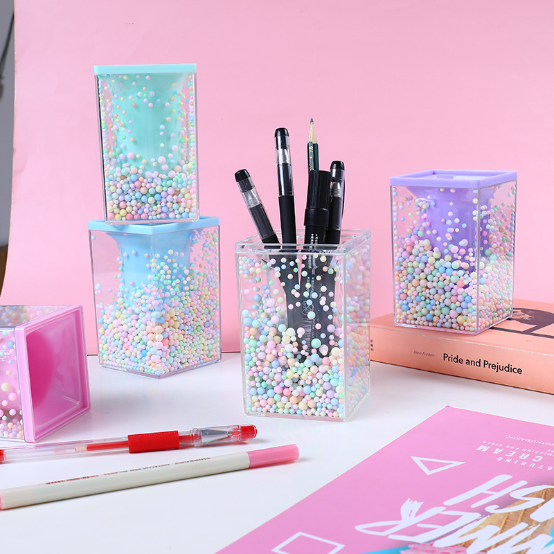 Crystal Pen Holder Desk Stationery Organizer - Image 2