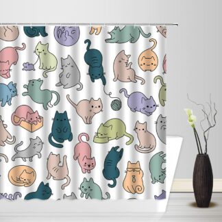 Lovely Cat Shower Curtain