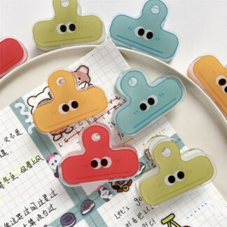 3PCS Cute Acrylic Organizer Clips, Red