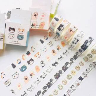Cute Adorable Cat Adhesive Paper Masking Tape