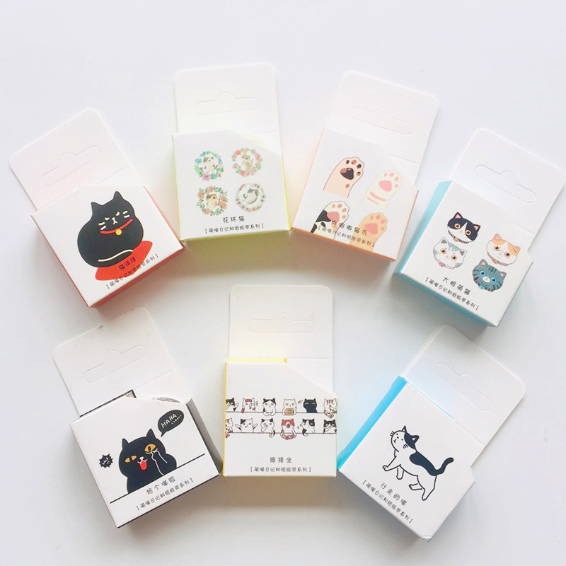 Cute Adorable Cat Adhesive Paper Masking Tape - Image 6