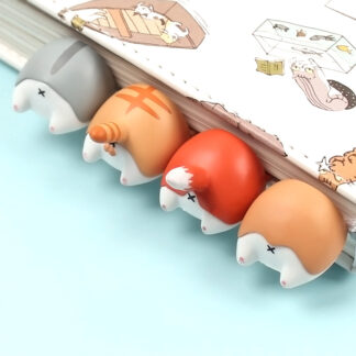 4PCS/Set Cute Kawaii Animal Corgi Bookmarks