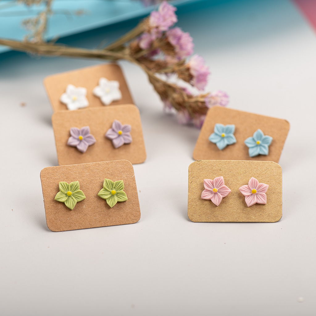 Cute Little Flowers Of Forest Elements Earrings - Image 2