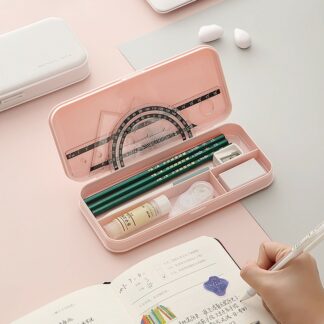 Cute Pencil Case Solid Color Stationery Box