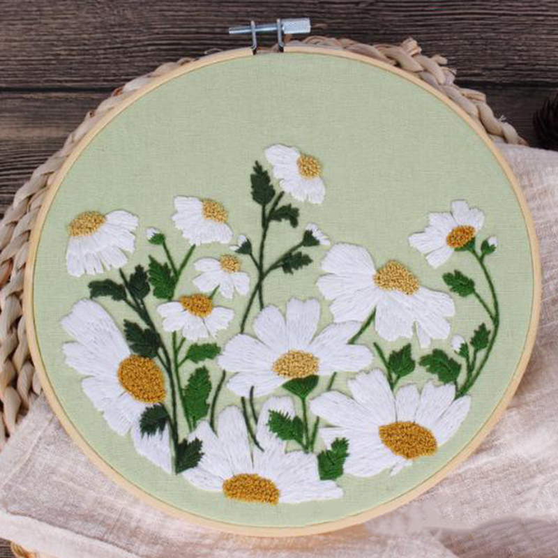 Flowers Plants Pattern Embroidery Flower Pack Kit