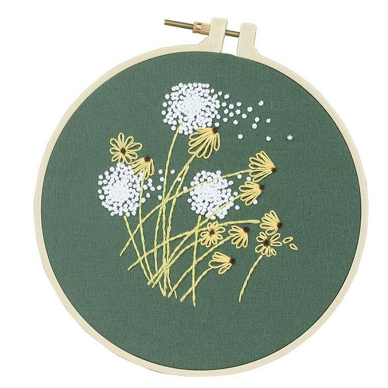 Stamped Embroidery Starter Kit with Flowers Plants - Image 6