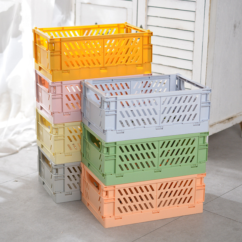 Foldable Plastic Office Storage Basket - Image 5