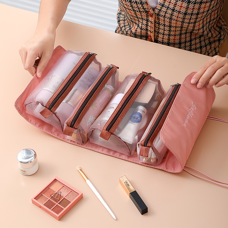 Detachable Portable Large Capacity 4 In 1 Cosmetic Bag