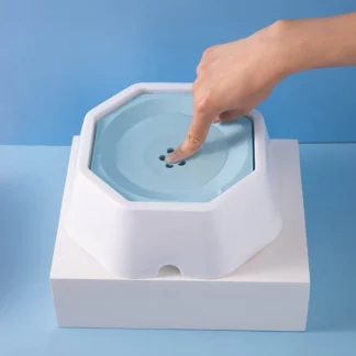 Pet Floating Bowl Drinking Water Automatic Water Blue