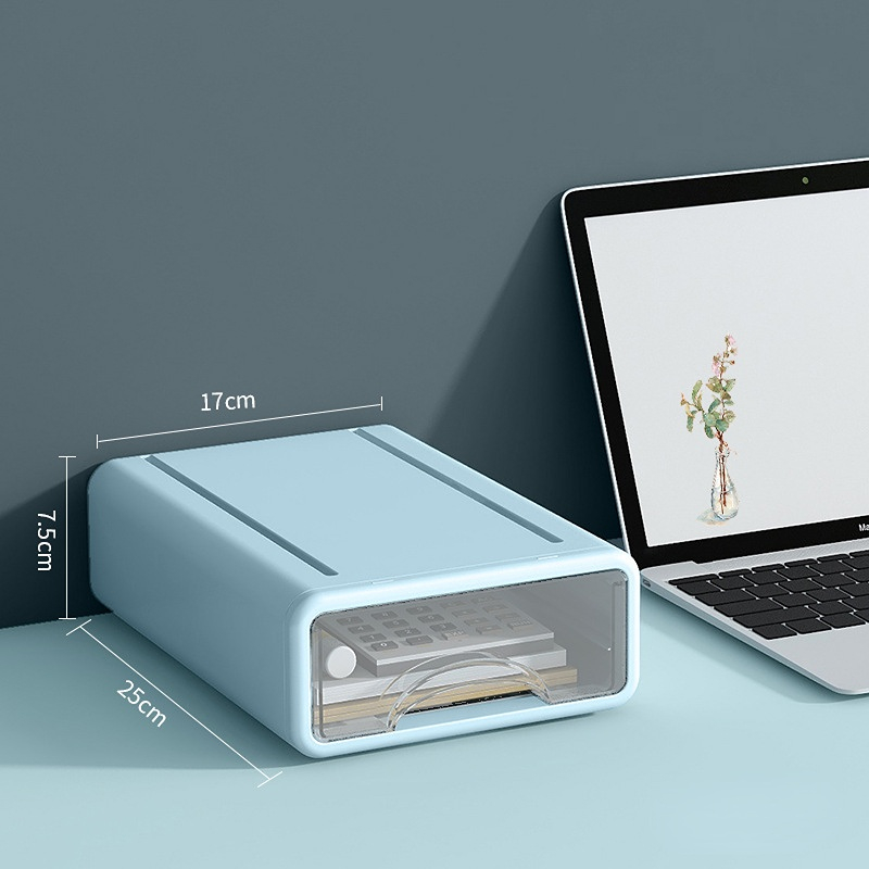 Drawer Type Desk Organizer Visible Pen Holder Stationery Storage - Image 6