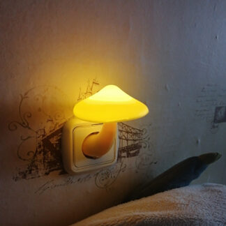 Eu Plug Bedroom Night Light-Control Mushroom Wall Socket