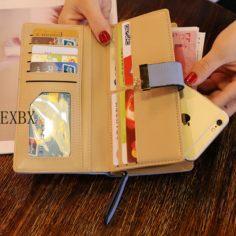 Women Wallet Hollow Golden Leaf Buckle Wallet - Image 3