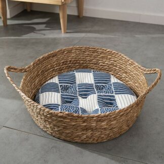 Eco-Friendly Rattan Nest Hand-Woven Basket Round