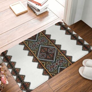 Ethiopian Cross Art Empire Abyssinia Non-Slip Welcome Home Rug