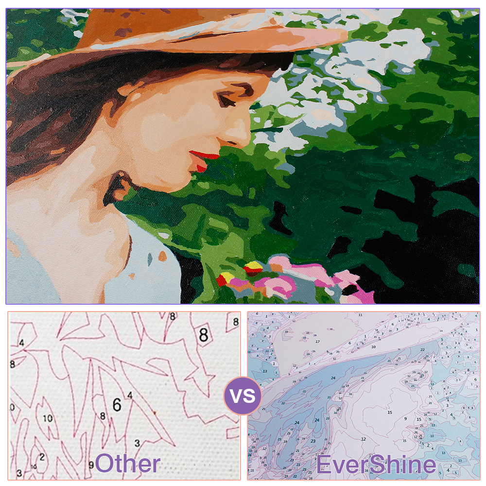 Ship Landscape Coloring By Numbers Hand Painted Drawing - Image 2