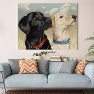 Dog Hand-painted Coloring By Numbers Wall Art Kits