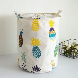 Fabric Bundle Mouth Closing Basket Storage