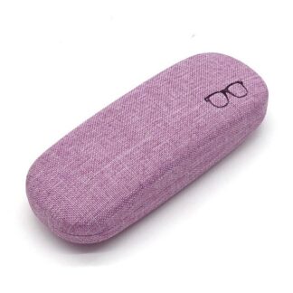 Fashion Linen Fabrics Glasses Case Hard Shell