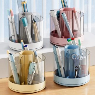 Simple Rotating Pen Pencil Holder Desktop Organizer